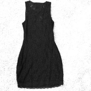 Express Black Lacey Bodycon dress